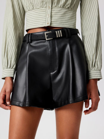 UNICORN Women's leather shorts black xs s m l xl