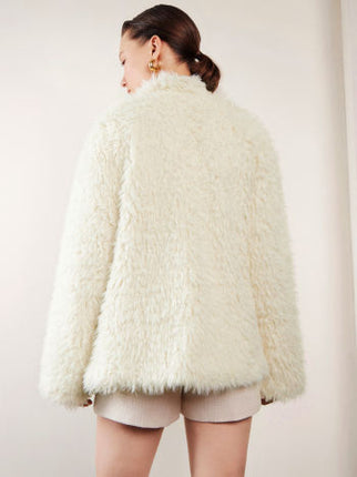 UNICORN Ladies coat white soft fabric s m l xl xxl