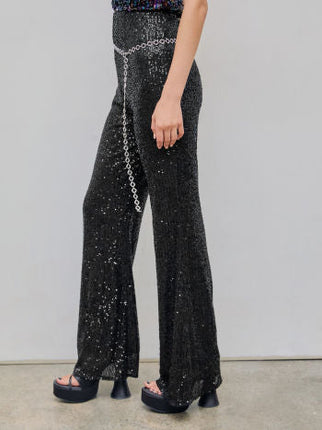 UNICORN Women's pants glitter black xs s m l xl