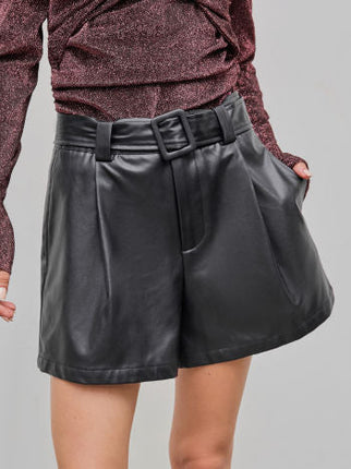 UNICORN Women's shorts leather black xs s m l xl