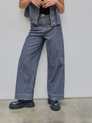 UNICORN Women's jeans striped blue gray xs s m l xl