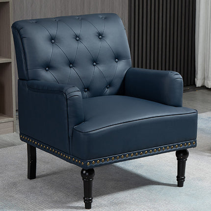 UNICORN Leather Accent Chair, Living Room Lounge Sofa Chair with Black Brown Gray