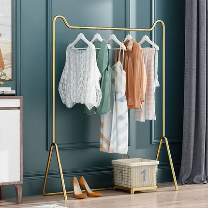 UNICORN Easy Floor-Standing Coat Rack for The Bedroom Golden Black