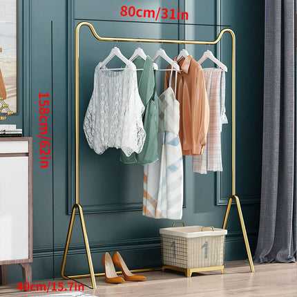 UNICORN Easy Floor-Standing Coat Rack for The Bedroom Golden Black