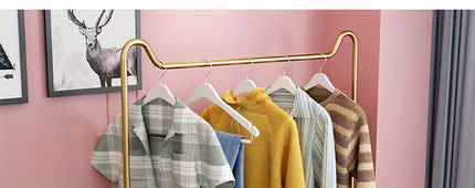 UNICORN Easy Floor-Standing Coat Rack for The Bedroom Golden Black