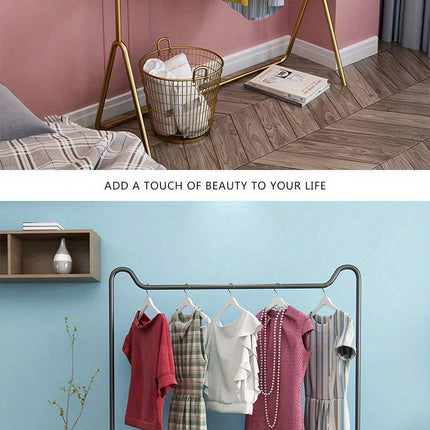 UNICORN Easy Floor-Standing Coat Rack for The Bedroom Golden Black