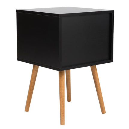 UNICORN Bedside table bedroom furniture black Width 40 cm Depth 40 cm Height 62 cm