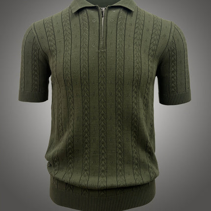 UNICORN Casual Men'S Top with a Polo Collar Knitted Sweater xs s m l xl xxl