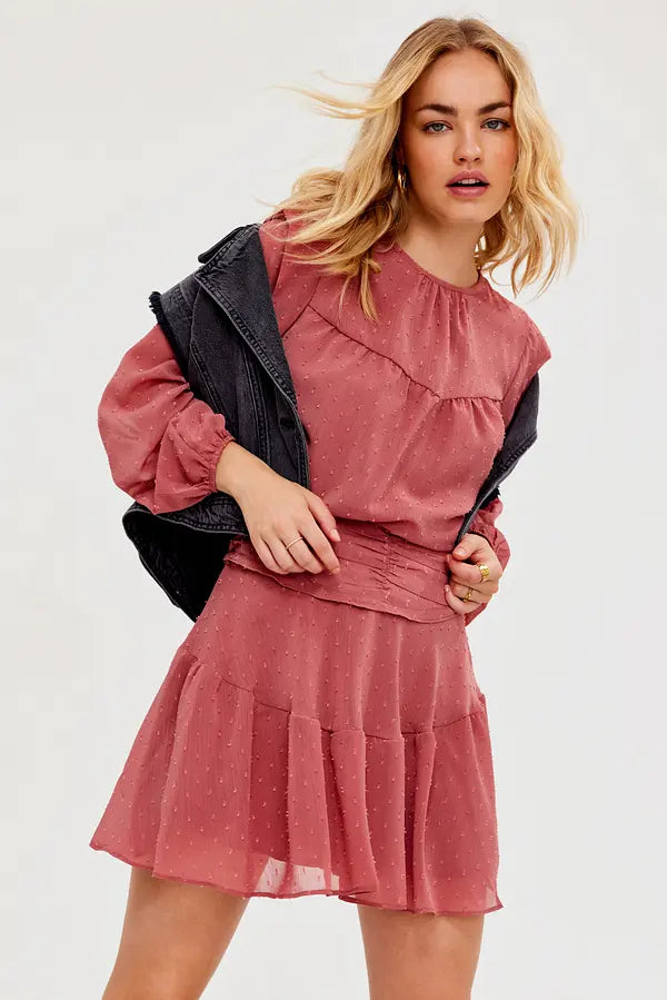 UNICORN Women's dress red mauve xs s m l