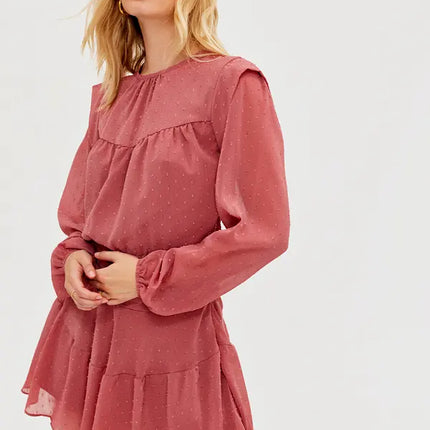 UNICORN Women's dress red mauve xs s m l