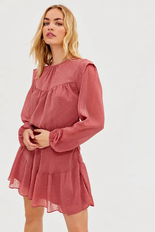 UNICORN Women's dress red mauve xs s m l