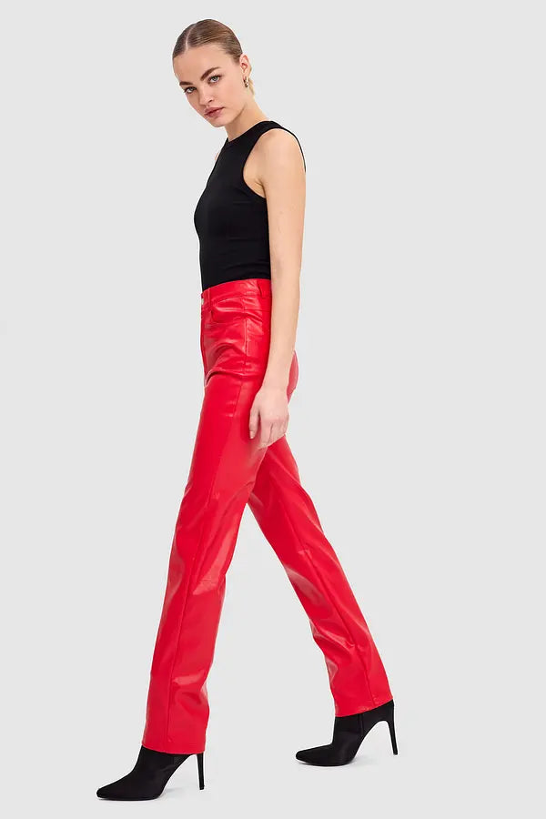 UNICORN Women's leather trousers red xs s m l