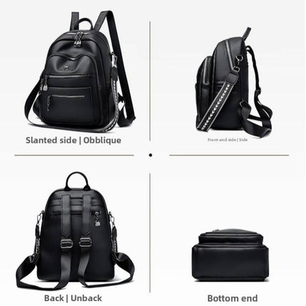 UNICORN Women's Backpacks Large-Capacity Lightweight School Bag Beige Black Brown