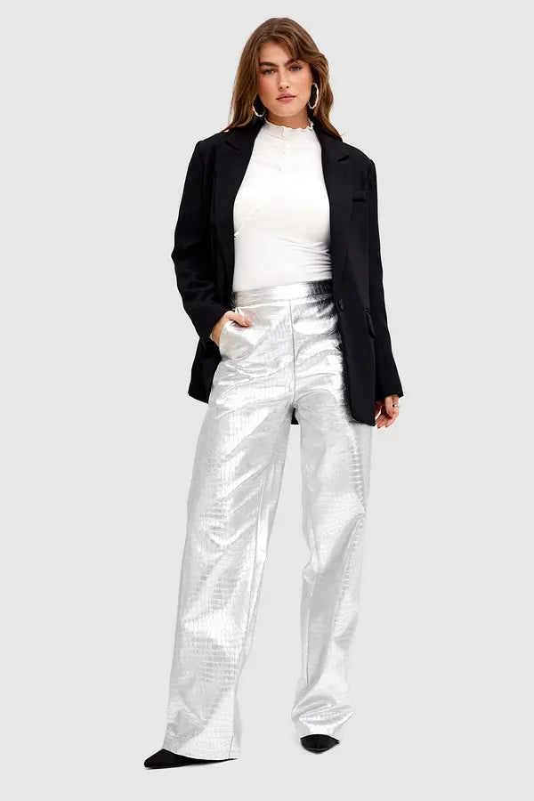 UNICORN Women's trousers silver xs s m l xl