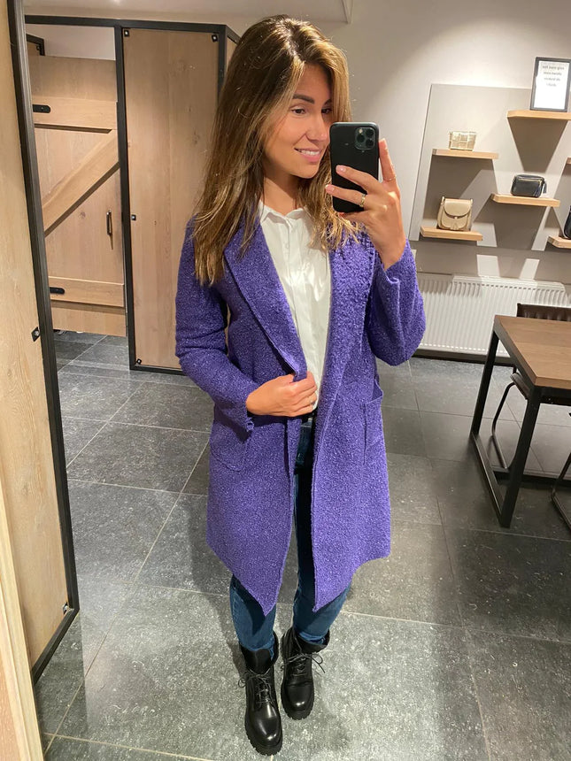 UNICORN Women's long coat purple s