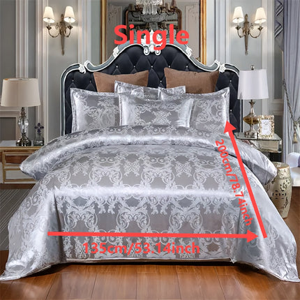 UNICORN Luxury European Jacquard Satin High-Quality Duvet Cover Three-Piece Set