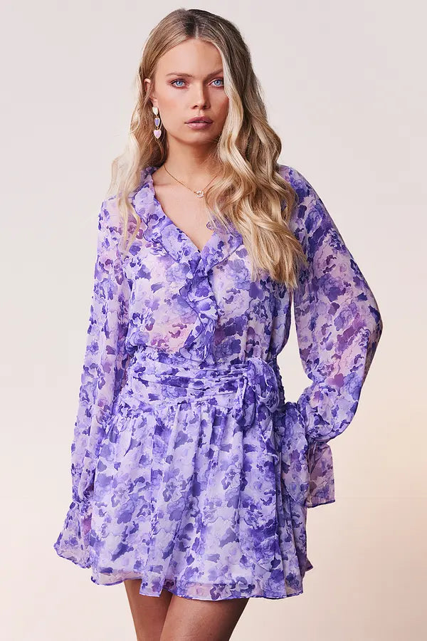 UNICORN Women's dress lilac purple floral xs s m l xl