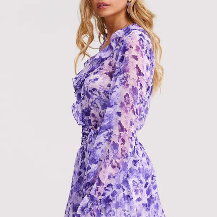 UNICORN Women's dress lilac purple floral xs s m l xl