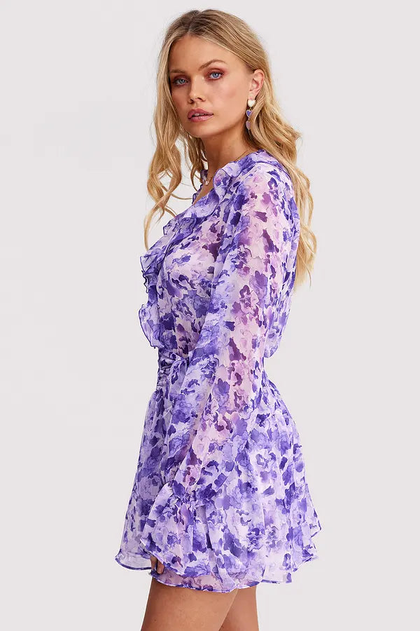UNICORN Women's dress lilac purple floral xs s m l xl