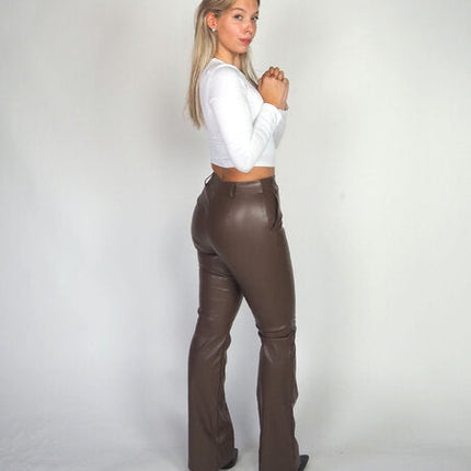 UNICORN Women's leather pants black red dark brown s m l