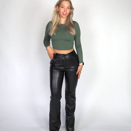 UNICORN Women's leather pants black red dark brown s m l