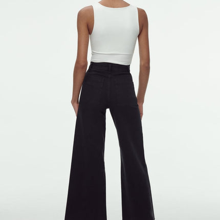 UNICORN Women's long jeans wide-leg high waist pink dark blue beige black white light blue blue xxs xs s m l xl xxl xxxl