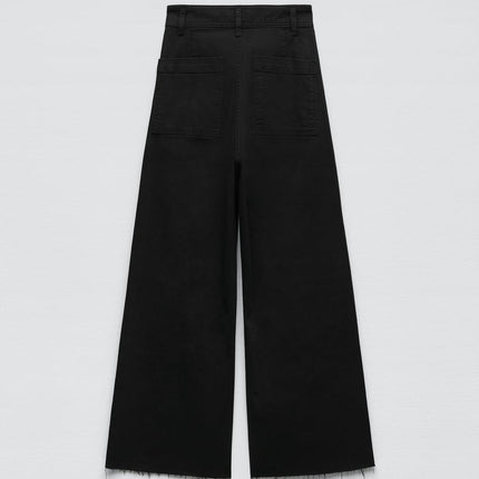 UNICORN Women's long jeans wide-leg high waist pink dark blue beige black white light blue blue xxs xs s m l xl xxl xxxl