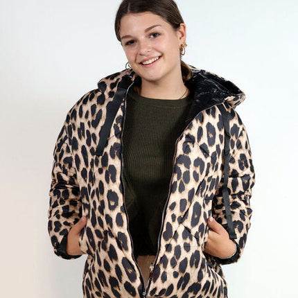 UNICORN Women's coat leopard brown white cream s m l xl
