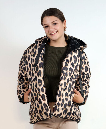 UNICORN Women's coat leopard brown white cream s m l xl