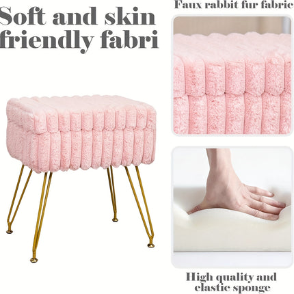UNICORN Modern Minimalist Footstool with Storage Function pink