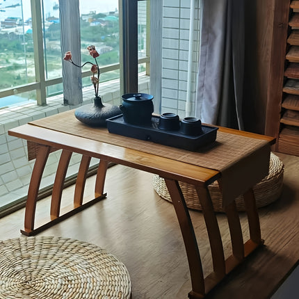 UNICORN Arch-Leg Foldable Solid Wood Tatami Low Table