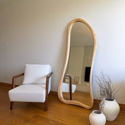 Liera - Organische Houten Spiegel 180x80 cm