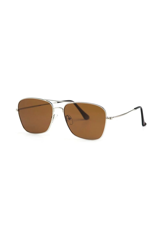 UNICORN Men's sunglasses silver brown one size