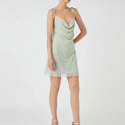UNICORN Women's sleeveless dress mint green black s m l xl