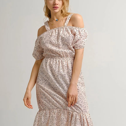 UNICORN Women's dress floral print pink orange grey green light grey blue brown white s m l