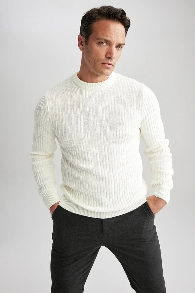 UNICORN Men's sweater knitted white dark green green beige black blue bordeaux xs s m l xl xxl xxxl xxxxl xxxxxl