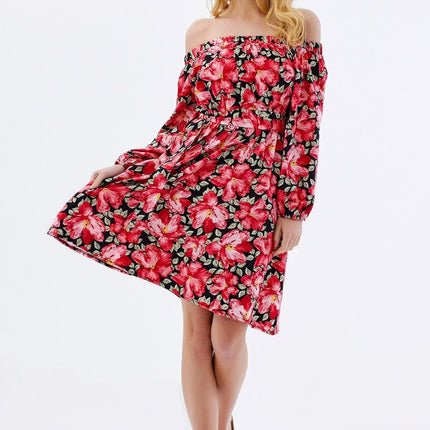UNICORN Women's dress floral pattern purple pink s m l