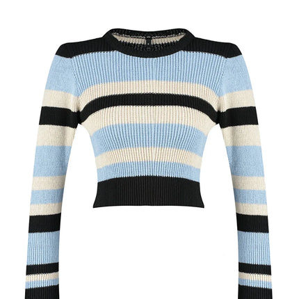 UNICORN Women's sweater top blue green brown s m l