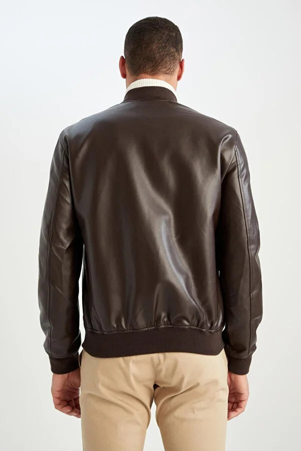 UNICORN Men's jacket leather dark brown S M L XL