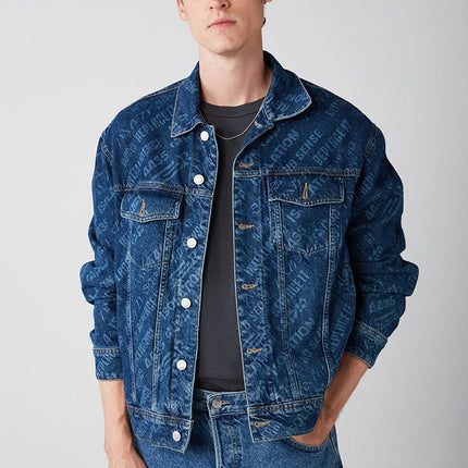 UNICORN Men's denim jacket dark blue m l xl