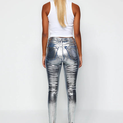 UNICORN Women's trousers silver xxs xs s m l xl