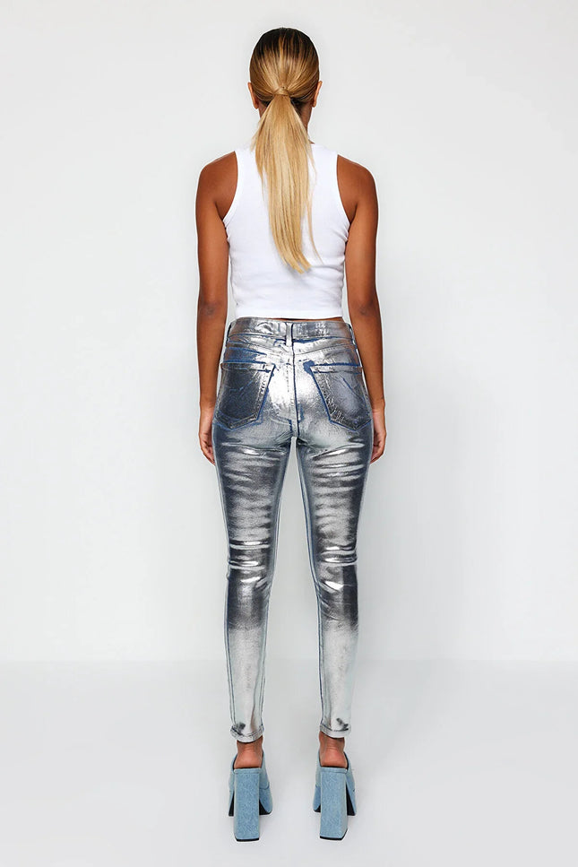 UNICORN Women's trousers silver xxs xs s m l xl