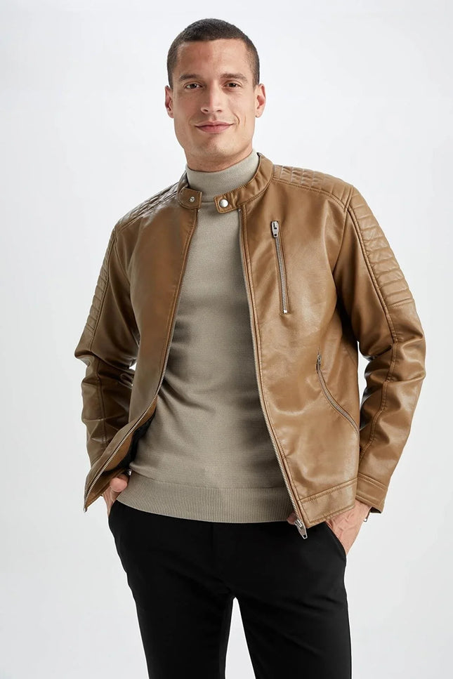 UNICORN Men's jacket leather caramel S M L XL XXL XXXL
