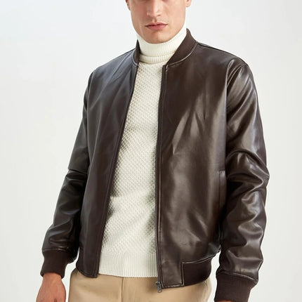 UNICORN Men's jacket leather dark brown S M L XL