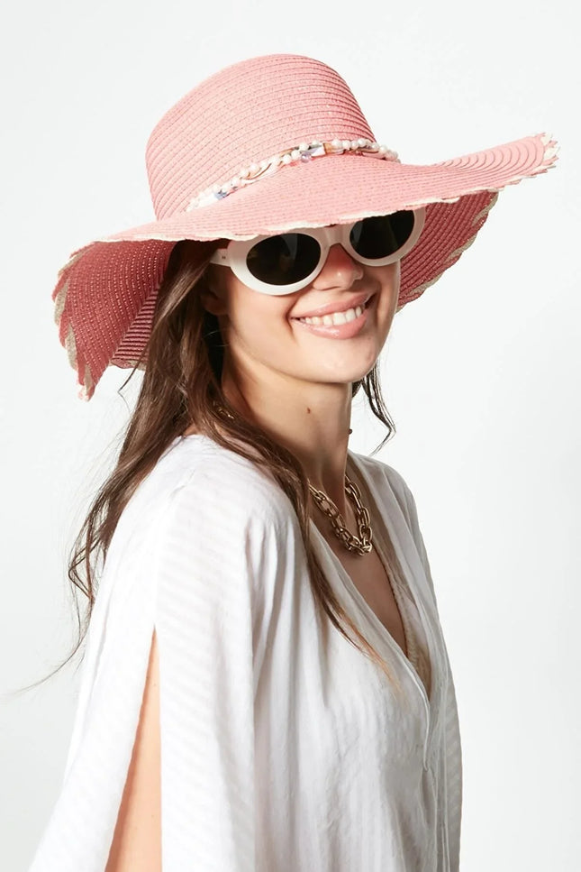 UNICORN Women's hat beige brown pink