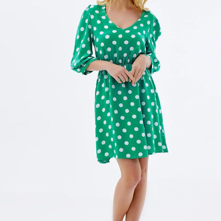 UNICORN Women's polka dot dress green black s m l xl