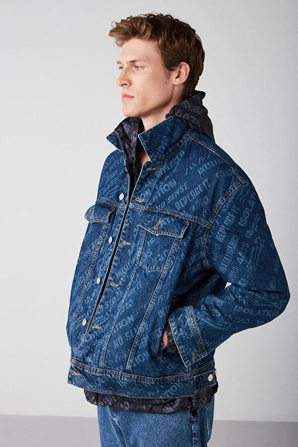 UNICORN Men's denim jacket dark blue m l xl