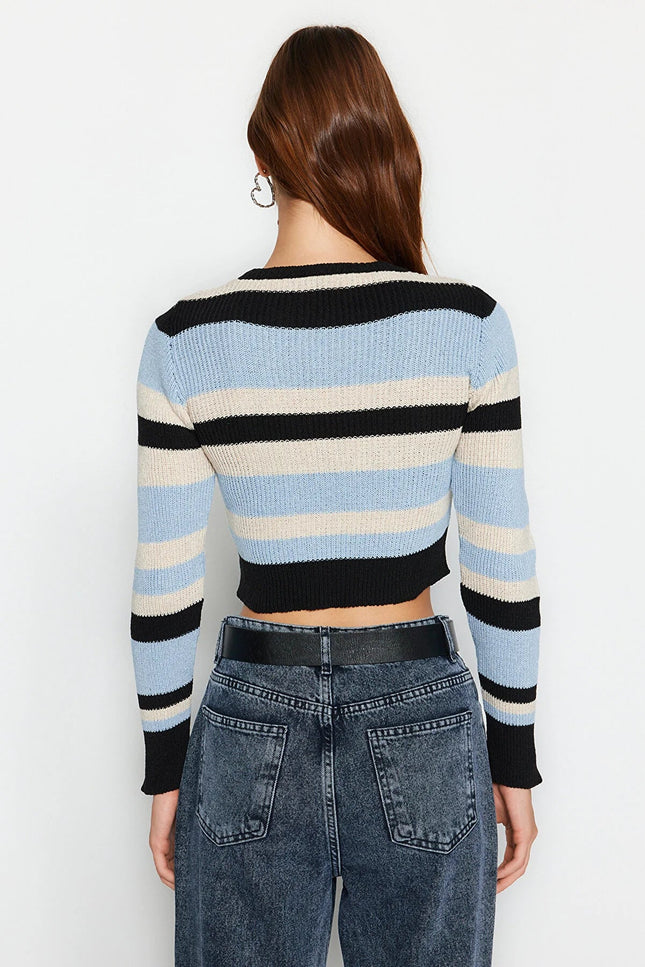 UNICORN Women's sweater top blue green brown s m l