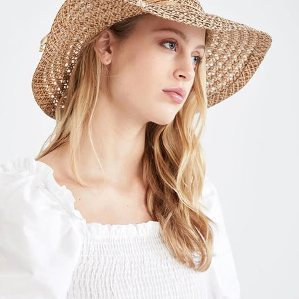 UNICORN Ladies beach hat beige one size