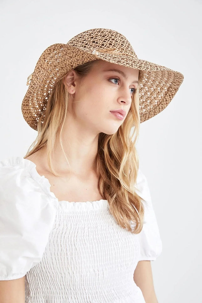 UNICORN Ladies beach hat beige one size